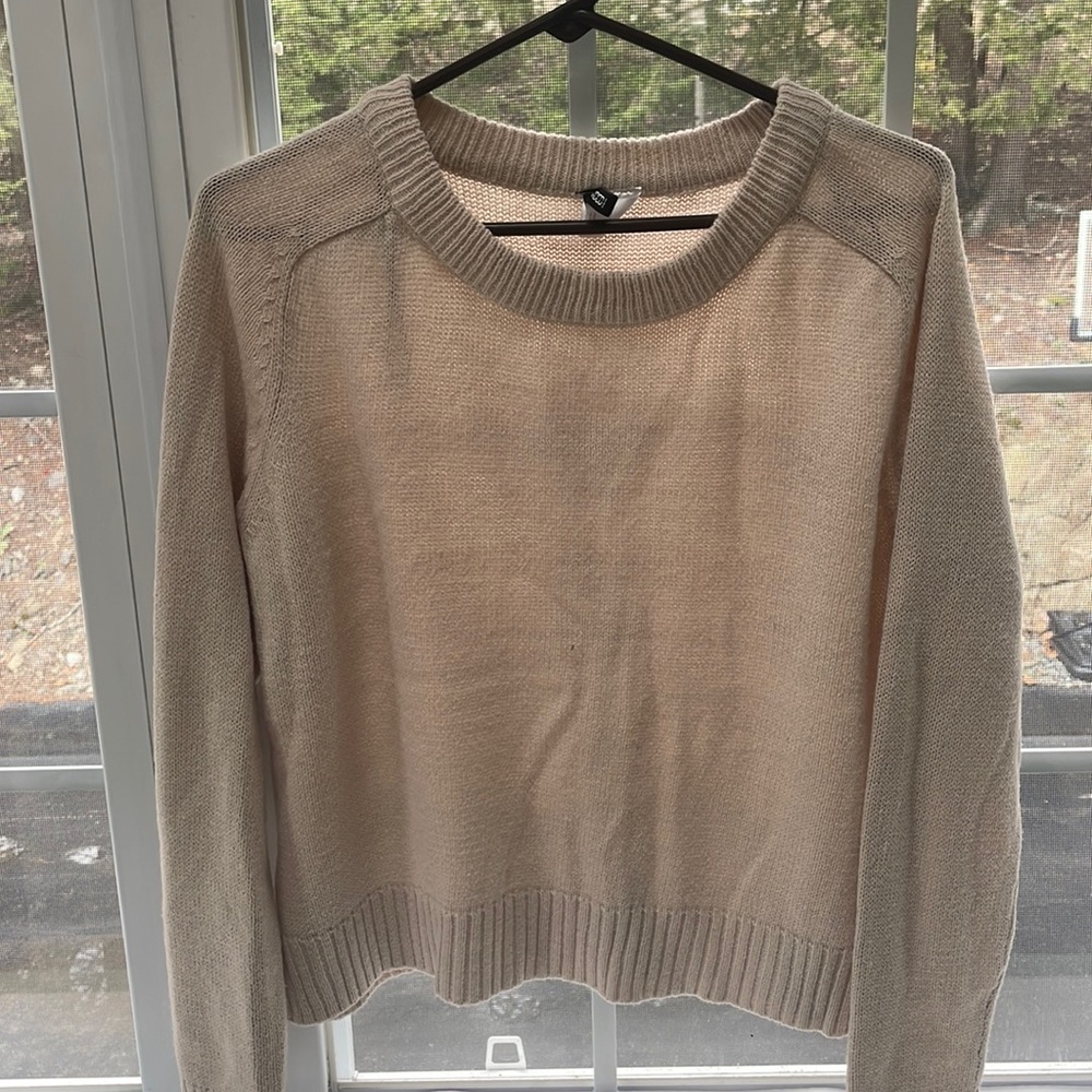 Light Tan/Pink Toned Sweater